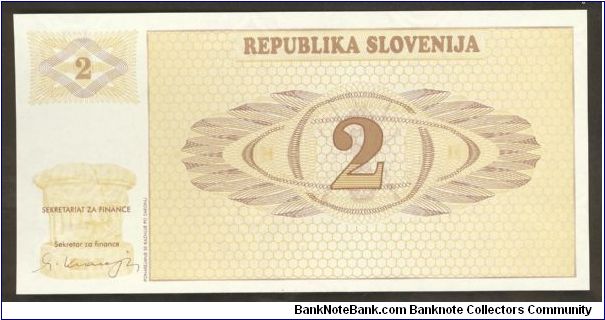 Banknote from Slovenia year 1990