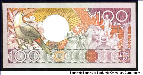 Banknote from Suriname year 1986