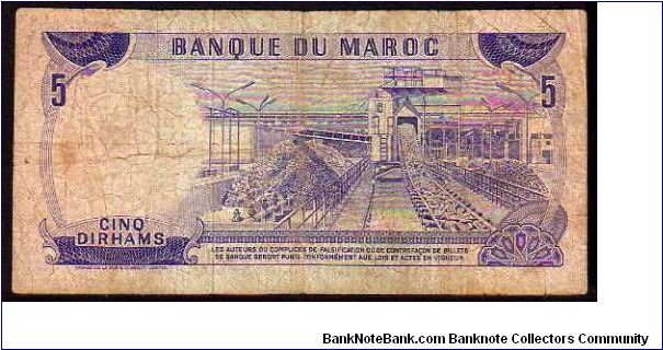 Banknote from Morocco year 1970