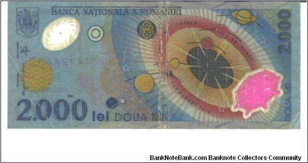 Banknote from Romania year 1999