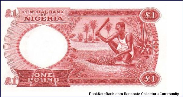 Banknote from Nigeria year 1967