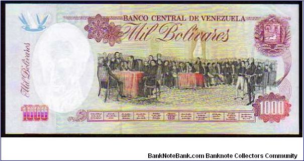 Banknote from Venezuela year 1998