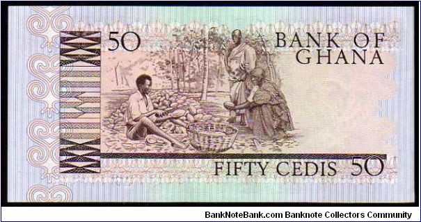 Banknote from Ghana year 1980