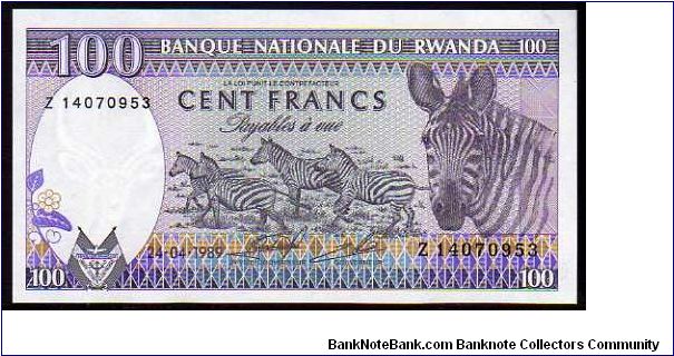 100 Francs
Pk 19 Banknote