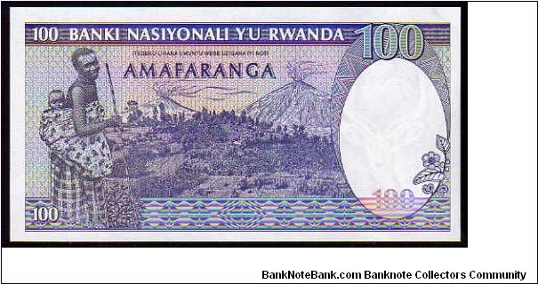 Banknote from Rwanda year 1989