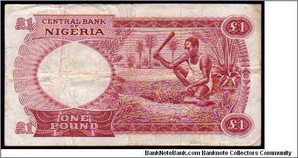 Banknote from Nigeria year 1967