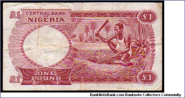 Banknote from Nigeria year 1967