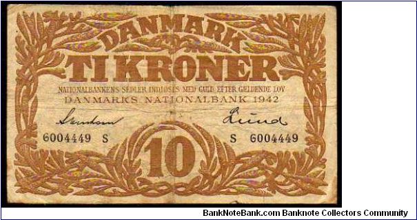 10 Kroner
Pk 31p Banknote