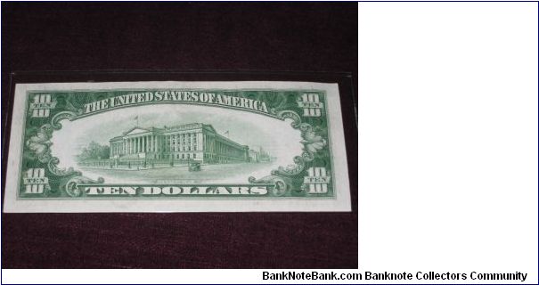 Banknote from USA year 1934