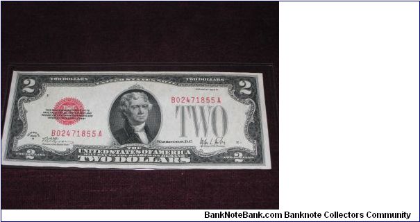 1928 A $2 note, gem (FR 1503) Banknote