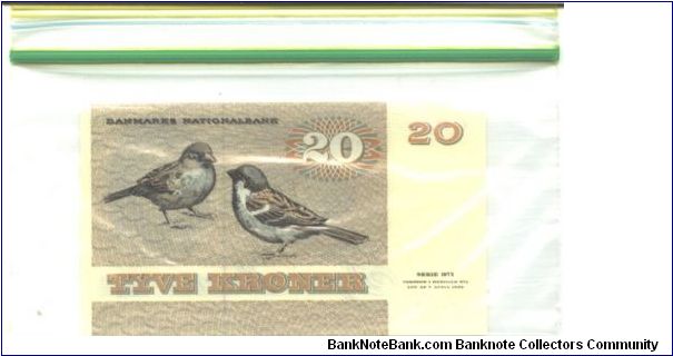 Banknote from Denmark year 1979