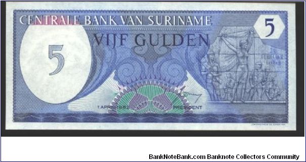 Blue on multicolour underprint. Banknote