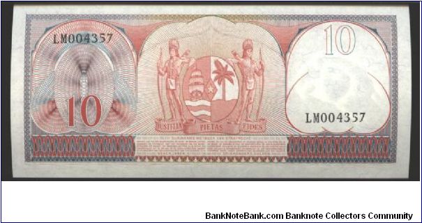 Banknote from Suriname year 1963