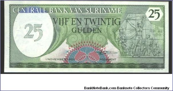 Green on multicolour underpinrt Banknote