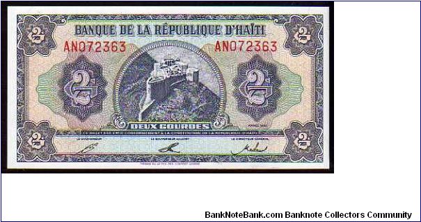 2 Gourdes
Pk 260a Banknote