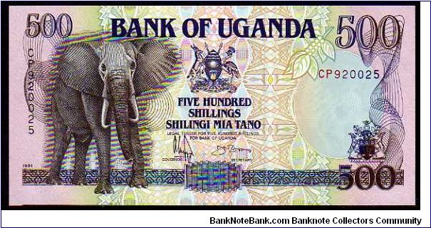 500 Shillings
Pk 33a Banknote