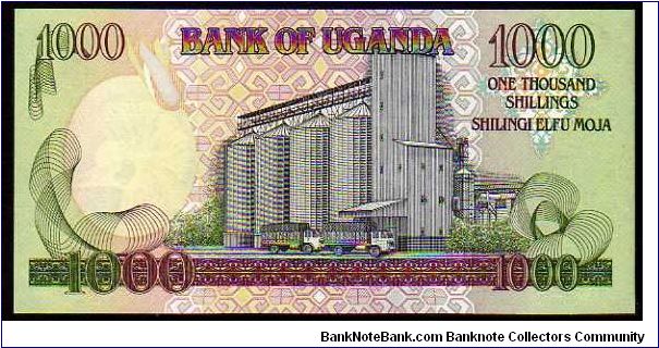 Banknote from Uganda year 1991