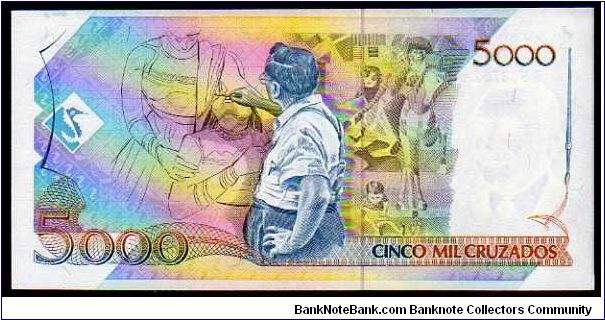 Banknote from Brazil year 1989