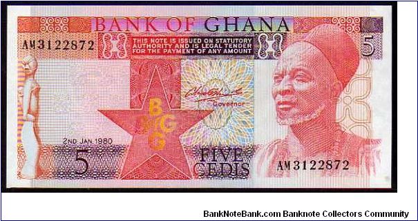 5 Cedis
Pk 19 Banknote