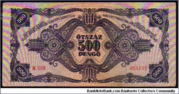 Banknote from Hungary year 1946