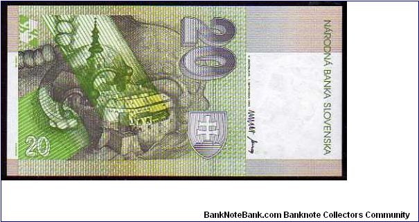 Banknote from Slovakia year 1993