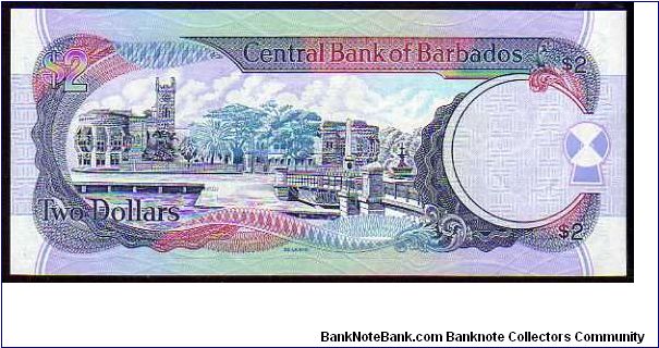 Banknote from Barbados year 2000