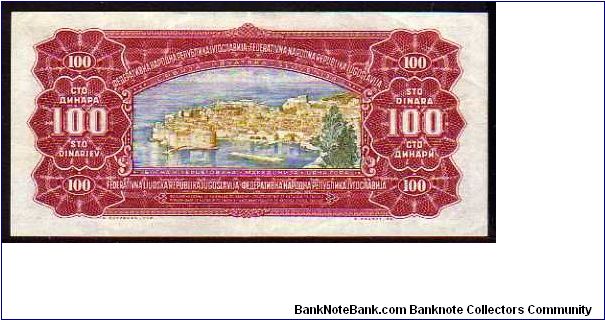 Banknote from Yugoslavia year 1955