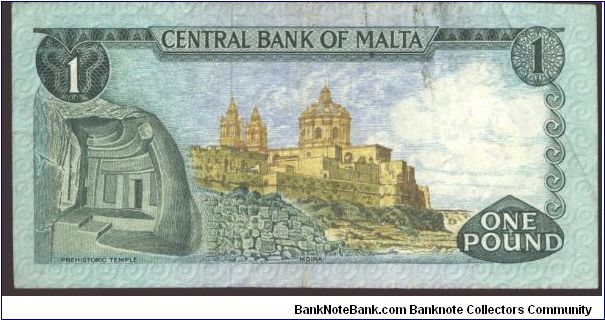 Banknote from Malta year 1973