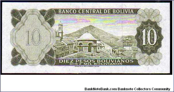 Banknote from Bolivia year 1962