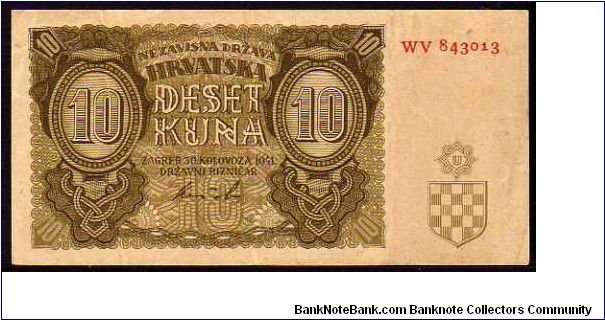 10 Kuna
Pk 5 Banknote