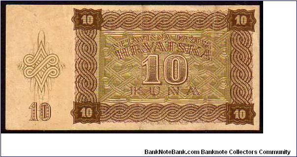 Banknote from Croatia year 1941