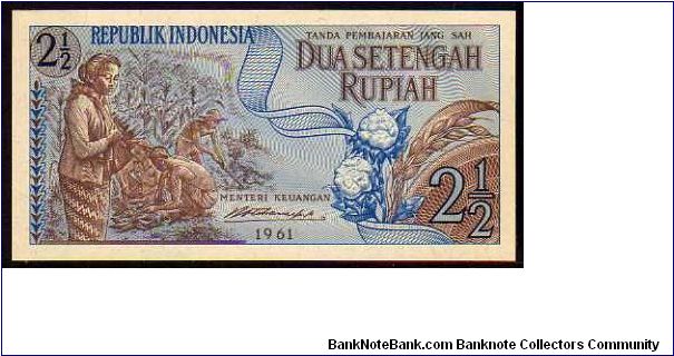 2,1/2 Rupiah
Pk 79 Banknote