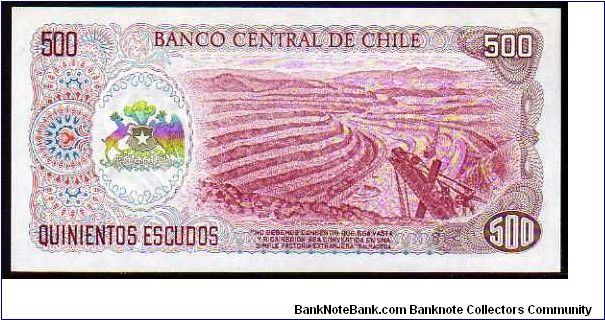 Banknote from Chile year 1977