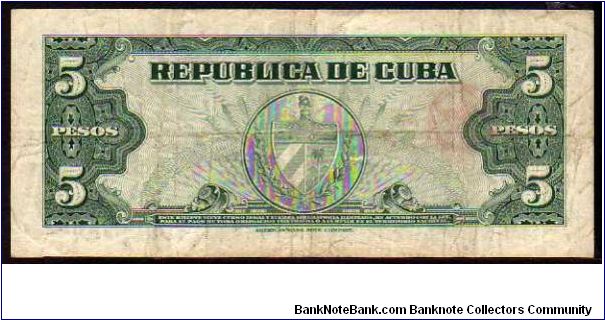 Banknote from Cuba year 1960