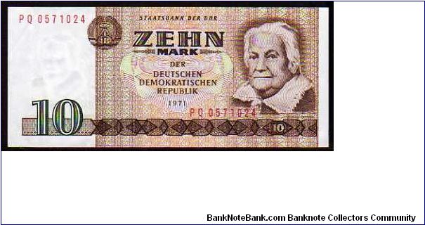 (German Democratic Republic)

10 Mark
Pk 28a Banknote