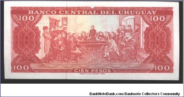 Banknote from Uruguay year 1967