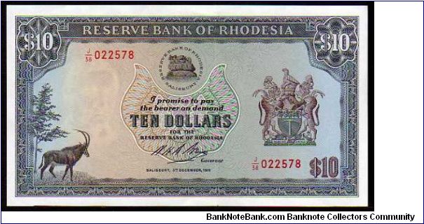 10 Dollars
Pk 33a Banknote