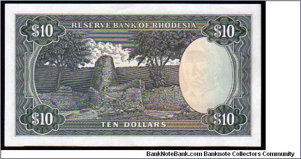 Banknote from Rhodesia year 1975