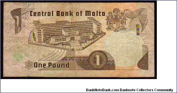 Banknote from Malta year 1973