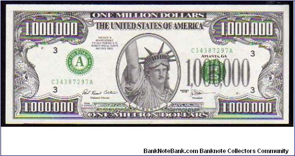 (Fantasy Notes)

1'000'000 Dollars
Pk NL1 Banknote