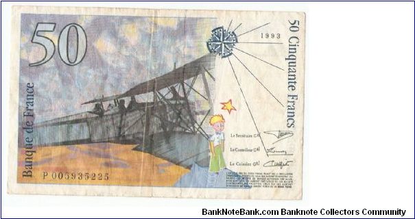 Banknote from France year 1993