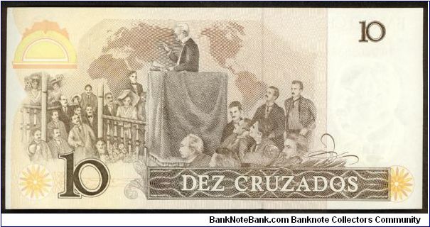 Banknote from Brazil year 1987