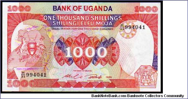 1000 Shillings
Pk 26 Banknote