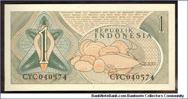 Banknote from Indonesia year 1961