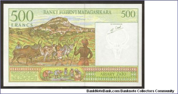 Banknote from Madagascar year 1994