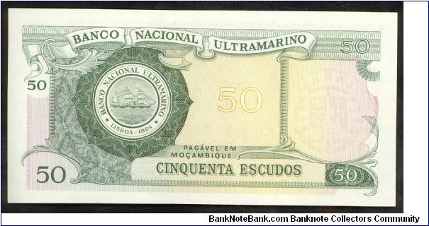 Banknote from Mozambique year 1970