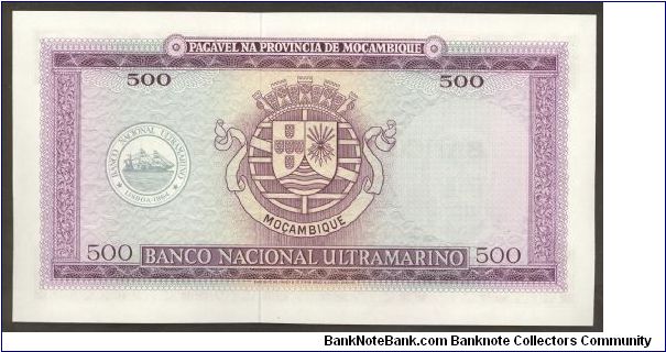 Banknote from Mozambique year 1967