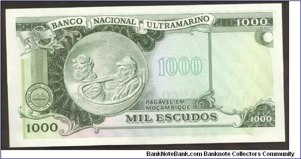 Banknote from Mozambique year 1972