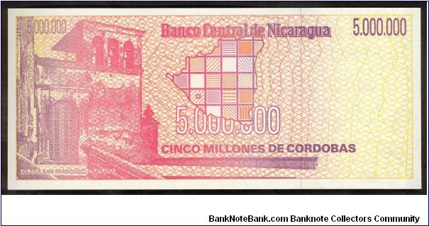 Banknote from Nicaragua year 1990