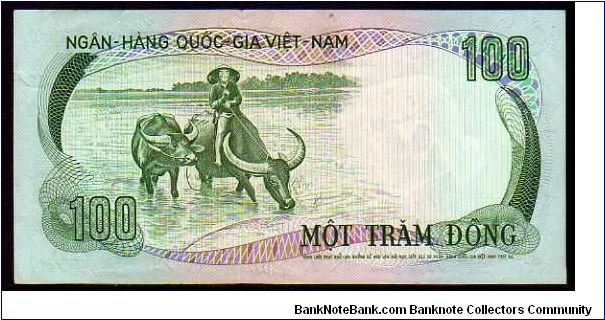 Banknote from Vietnam year 1972